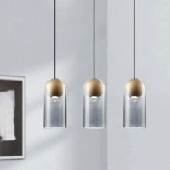 Suspension Design LED En Verre Et Bois Style Industriel 9 Suspension Design LED En Verre Et Bois Style Industriel -Lumeers Boutique product image 987028392 7745b602 1ec4 4334 becb c5305eb156d4