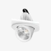 Spot Rond à LED Pivotable à 360° En Aluminium Blanc