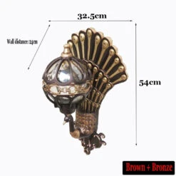 Applique Murale Style Européen Rétro Paon Led Hôtel Art Balcon Villa Porte Lumière Adapté à L'éclairage Intérieur/extérieur 22 Applique Murale Style Européen Rétro Paon Led Hôtel Art Balcon Villa Porte Lumière Adapté à L'éclairage Intérieur/extérieur -Lumeers Boutique style europ en r tro paon applique led h tel art applique balcon villa porte lumi re adapt l clairage int rieur ext rieur 9