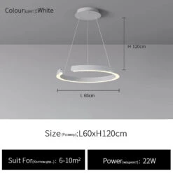 Suspension Circulaire Simple Et Moderne -Lumeers Boutique suspension circulaire simple et moderne 5