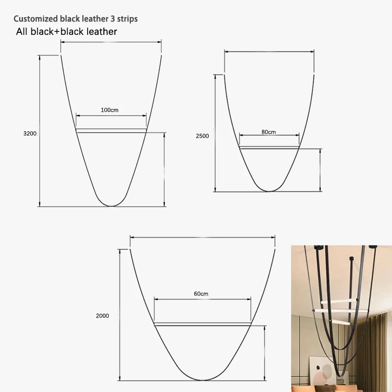 Suspension Cuir Styliste Italien Cloche Corde Escalier 13 Suspension Cuir Styliste Italien Cloche Corde Escalier – Image 11