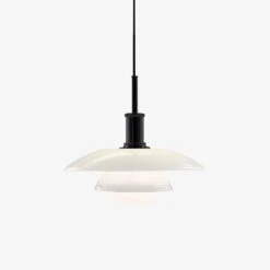 Suspension Design LED Avec Abat-jour En Aluminium Blanc Loft