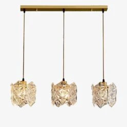 Suspension Design LED Avec Abat-jour En Verre Cristal Luxury