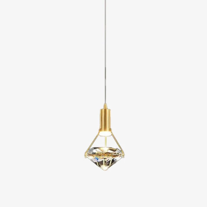 Suspension Design LED Luxury En Forme De Diamant Savia 3 Suspension Design LED Luxury En Forme De Diamant Savia