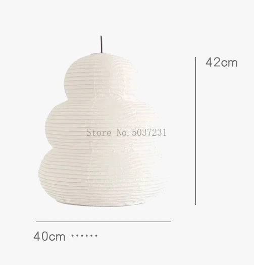 Suspension En Papier Styliste Danois Abat-jour Manuel Rétro 9 Suspension En Papier Styliste Danois Abat-jour Manuel Rétro – Image 7