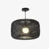 Suspension En Rotin LED Avec Abat-jour Arrondi Coloré -Lumeers Boutique suspension en rotin led avec abat jour arrondi colore 26640fa9 1e83 4960 8fb1 c11dba6b405c