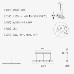 Suspension En Verre à Led Pour Décoration Intérieure Moderne -Lumeers Boutique suspension en verre led pour d coration int rieure moderne 6