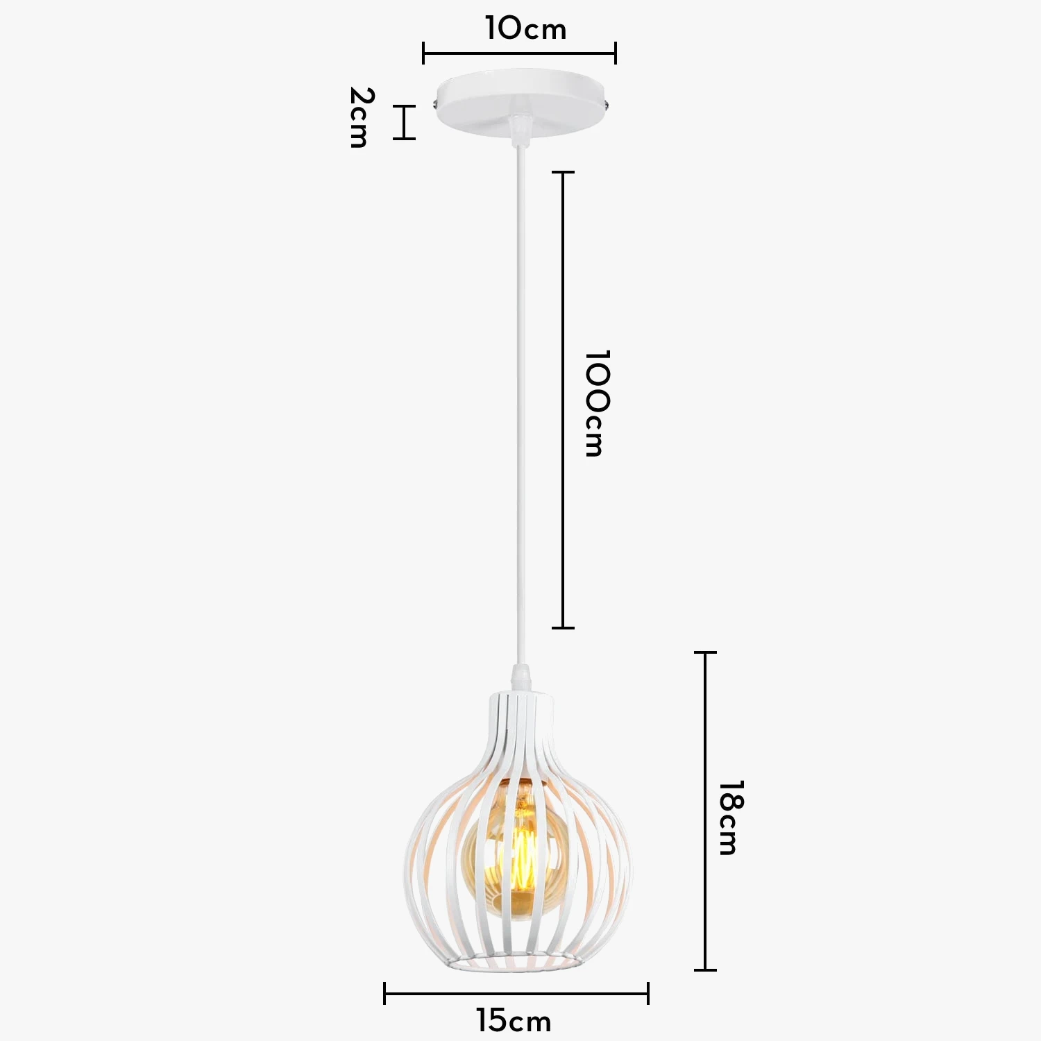 Suspension Industrielle Rétro Avec Abat-jour Géométrique Moderne 10 Suspension Industrielle Rétro Avec Abat-jour Géométrique Moderne – Image 8