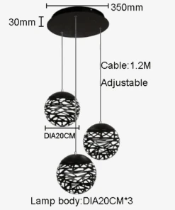 Suspension Led Moderne En Métal Pour Intérieur Décoratif -Lumeers Boutique suspension led moderne en m tal pour int rieur d coratif 7
