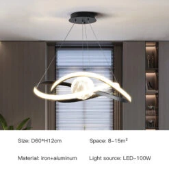 Suspension Led Moderne Style Art Noir Pour Intérieur 21 Suspension Led Moderne Style Art Noir Pour Intérieur -Lumeers Boutique suspension led moderne style art noir pour int rieur 7