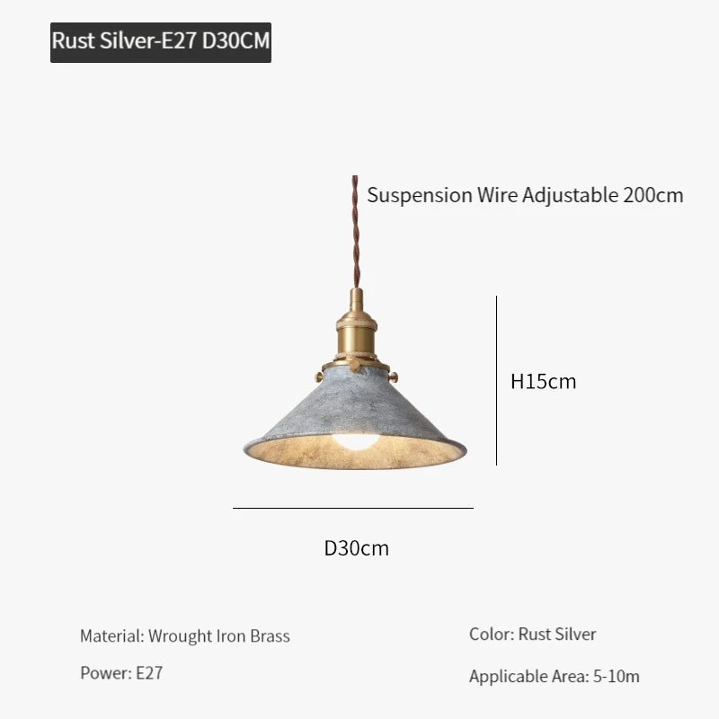 Suspension Loft Luminaire Vintage Industriel Avec Abat-jour En Métal 11 Suspension Loft Luminaire Vintage Industriel Avec Abat-jour En Métal – Image 9