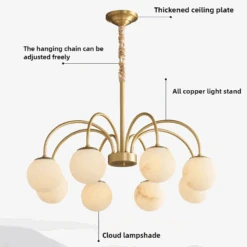 Suspension Moderne En Cuivre Et Marbre Naturel Pour Un éclairage Luxueux 13 Suspension Moderne En Cuivre Et Marbre Naturel Pour Un éclairage Luxueux -Lumeers Boutique suspension moderne en cuivre et marbre naturel pour un clairage luxueux 3