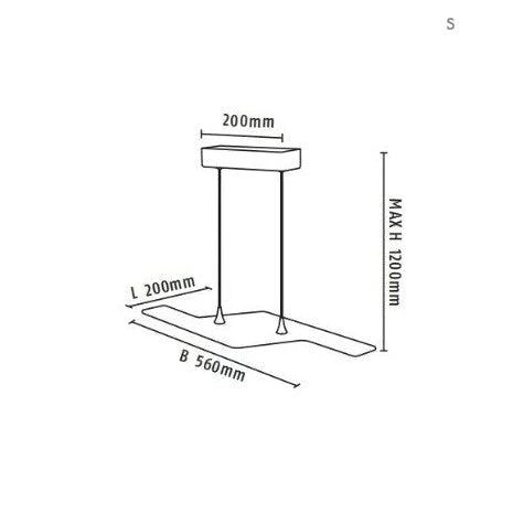 Suspension Moderne LED En Zig Zag Argenté Maya 9 Suspension Moderne LED En Zig Zag Argenté Maya – Image 7