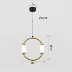 Suspension Moderne LED Tubes Dorés Avec Forme Géométrique Nyla -Lumeers Boutique suspension moderne led tubes dores avec forme geometrique nylarond