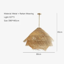 Suspension Vintage En Rotin Pour Ambiance Chaleureuse Artisanale -Lumeers Boutique suspension vintage en rotin pour ambiance chaleureuse artisanale 7