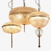 Suspension Vintage Style Oriental En Verre Helia