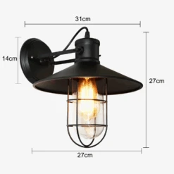 Vintage Industriel LED Cage Applique Murale Rétro Loft Appliques Noir Abat-jour E27 Applique Lumières Moderne Intérieur Luminaire -Lumeers Boutique vintage industriel led cage applique murale r tro loft appliques noir abat jour e27 applique lumi res moderne int rieur luminaire 5